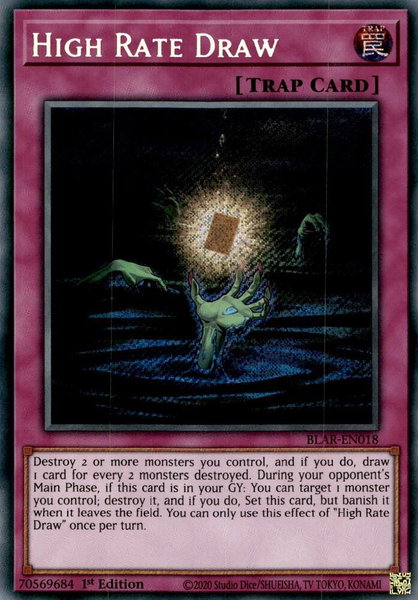 High Rate Draw trading card from Battles of Legend: Armageddon High Rate Draw - Battles of Legend: Armageddon YuGiOh trading card