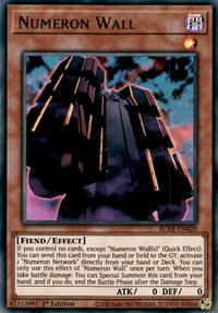 Numeron Wall - Battles of Legend: Armageddon (BLAR) #BLAR-EN020 - Ultra Rare YuGiOh Trading Card