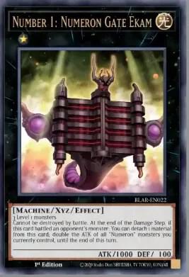 Number 1: Numeron Gate Ekam trading card from Battles of Legend: Armageddon Number 1: Numeron Gate Ekam - Battles of Legend: Armageddon YuGiOh trading card