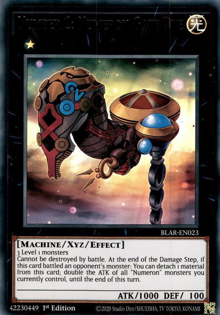 Number 2: Numeron Gate Dve trading card from Battles of Legend: Armageddon Number 2: Numeron Gate Dve - Battles of Legend: Armageddon YuGiOh trading card