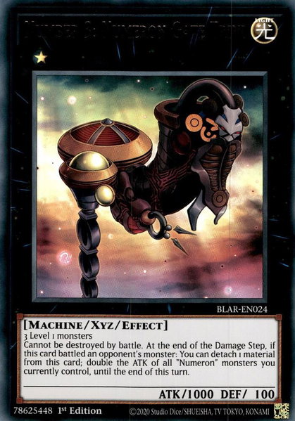 Number 3: Numeron Gate Trini trading card from Battles of Legend: Armageddon Number 3: Numeron Gate Trini - Battles of Legend: Armageddon YuGiOh trading card