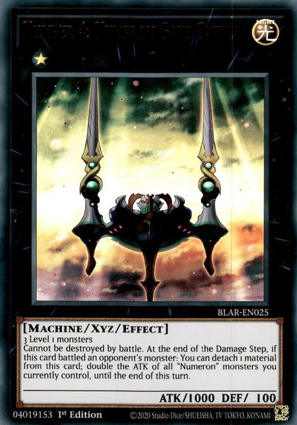Number 4: Numeron Gate Catvari trading card from Battles of Legend: Armageddon Number 4: Numeron Gate Catvari - Battles of Legend: Armageddon YuGiOh trading card