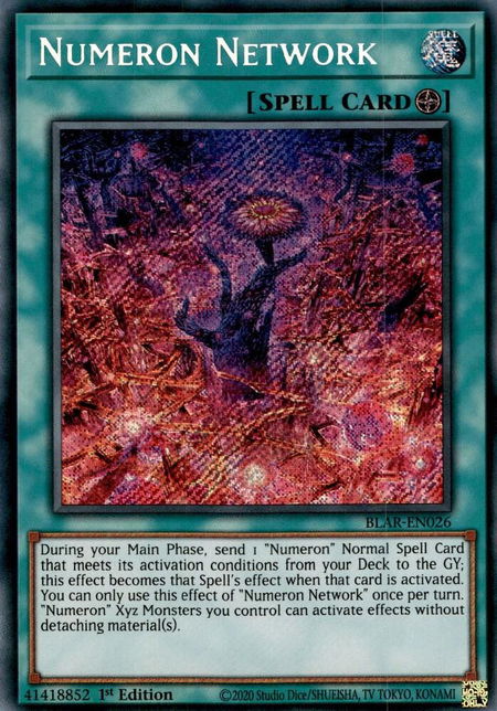 Numeron Network trading card from Battles of Legend: Armageddon Numeron Network - Battles of Legend: Armageddon YuGiOh trading card