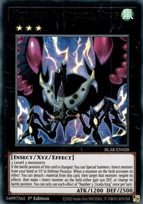 Number 3: Cicada King - Battles of Legend: Armageddon (BLAR) #BLAR-EN028 - Ultra Rare YuGiOh Trading Card