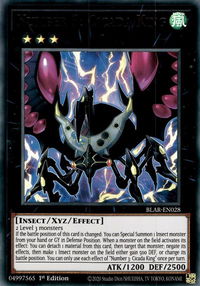 Number 3: Cicada King - Battles of Legend: Armageddon (BLAR) #BLAR-EN028 - Ultra Rare YuGiOh Trading Card