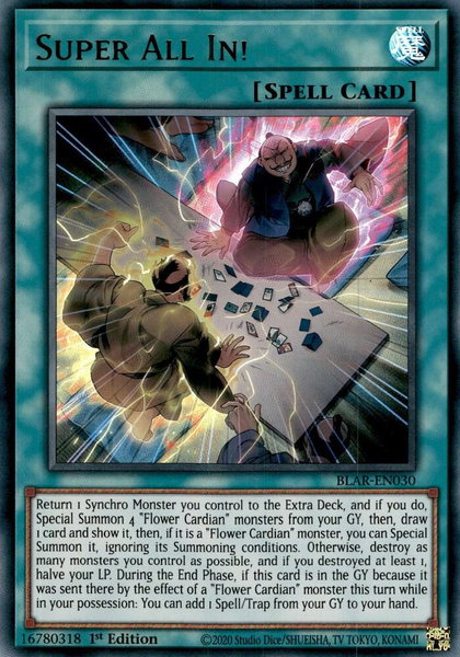 Super All In! trading card from Battles of Legend: Armageddon Super All In! - Battles of Legend: Armageddon YuGiOh trading card