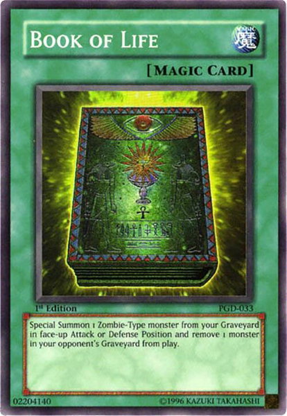 Book of Life trading card from Pharaonic Guardian Book of Life - Pharaonic Guardian YuGiOh trading card
