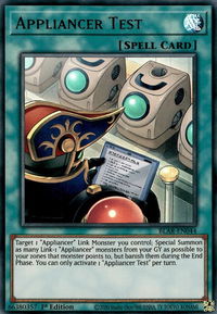 Appliancer Test - Battles of Legend: Armageddon (BLAR) #BLAR-EN044 - Ultra Rare YuGiOh Trading Card