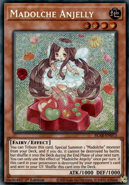 Madolche Anjelly trading card from Battles of Legend: Armageddon Madolche Anjelly - Battles of Legend: Armageddon YuGiOh trading card