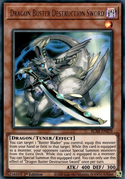 Dragon Buster Destruction Sword - Battles of Legend: Armageddon YuGiOh trading card