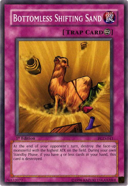 Bottomless Shifting Sand - Pharaonic Guardian YuGiOh trading card