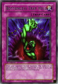 Bottomless Trap Hole - Legacy of Darkness (LOD) #LOD-092 - Rare YuGiOh Trading Card