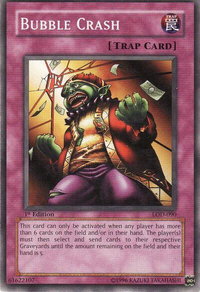 Bubble Crash - Legacy of Darkness (LOD) #LOD-090 - Common / Short Print YuGiOh Trading Card