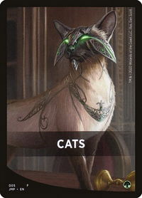Cats Theme Card - Jumpstart (JMP) #5 - Token Magic: The Gathering Trading Card