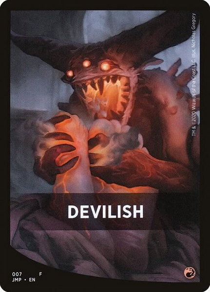 Devilish Theme Card trading card from Jumpstart Devilish Theme Card - Jumpstart Magic: The Gathering trading card