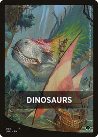 Dinosaurs Theme Card - Jumpstart (JMP) #8 - Token Magic: The Gathering Trading Card