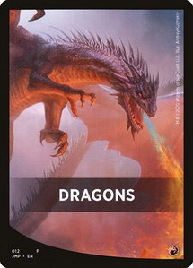 Dragons Theme Card - Jumpstart (JMP) #12 - Token Magic: The Gathering Trading Card