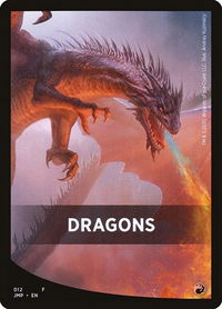 Dragons Theme Card - Jumpstart (JMP) #12 - Token Magic: The Gathering Trading Card