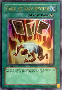 Card of Safe Return - Labyrinth of Nightmare (LON) #LON-029 - Ultra Rare YuGiOh Trading Card