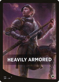 Heavily Armored Theme Card - Jumpstart (JMP) #18 - Token Magic: The Gathering Trading Card
