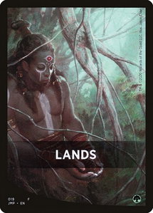 Lands Theme Card - Jumpstart (JMP) #19 - Token Magic: The Gathering Trading Card