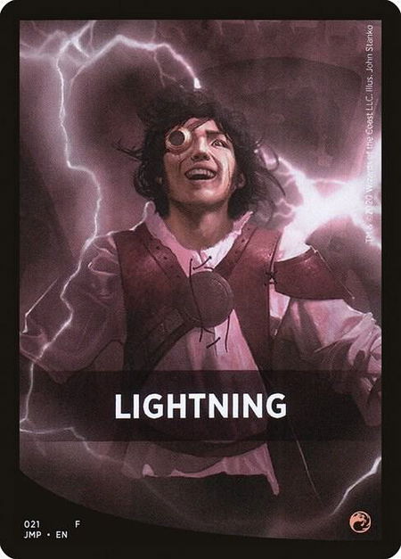 Lightning Theme Card - Jumpstart Magic: The Gathering trading card
