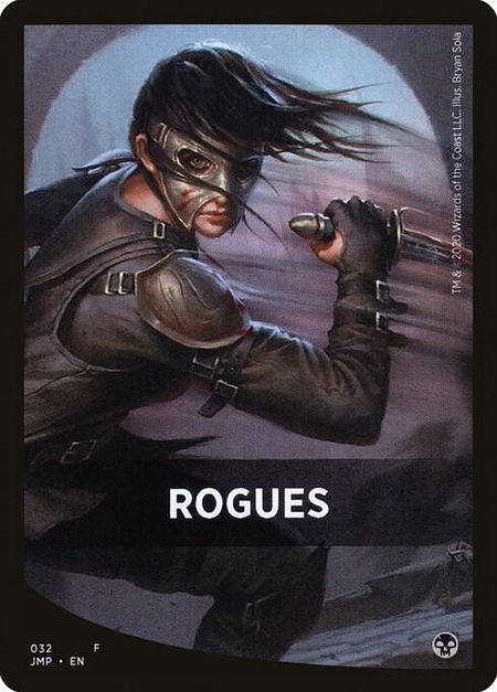 Rogues Theme Card - Jumpstart Magic: The Gathering trading card