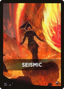 Seismic Theme Card - Jumpstart (JMP) #33 - Token Magic: The Gathering Trading Card