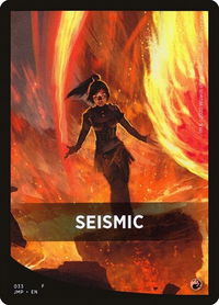 Seismic Theme Card - Jumpstart (JMP) #33 - Token Magic: The Gathering Trading Card