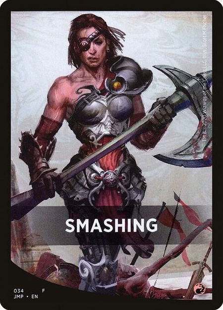 Smashing Theme Card - Jumpstart Magic: The Gathering trading card