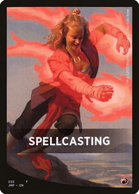 Spellcasting Theme Card - Jumpstart (JMP) #35 - Token Magic: The Gathering Trading Card