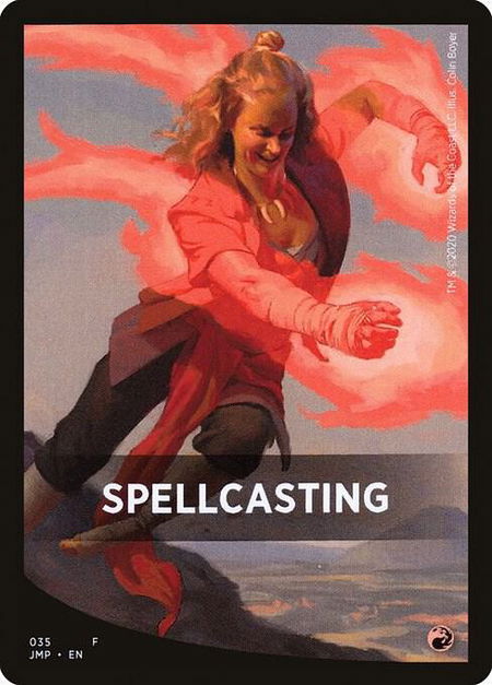 Spellcasting Theme Card - Jumpstart Magic: The Gathering trading card