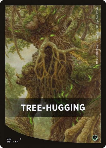 Tree-Hugging Theme Card - Jumpstart Magic: The Gathering trading card