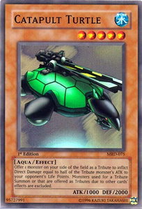 Catapult Turtle - Metal Raiders (MRD) #MRD-075 - Super Rare YuGiOh Trading Card