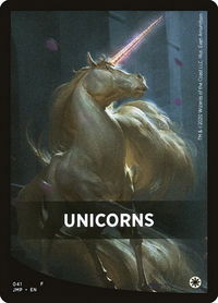 Unicorns Theme Card - Jumpstart (JMP) #41 - Token Magic: The Gathering Trading Card