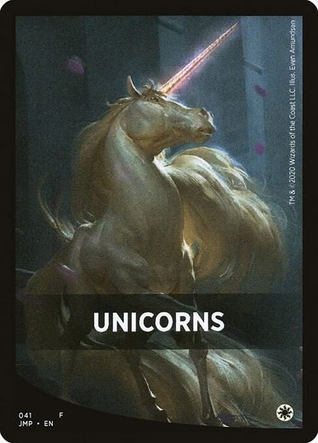 Unicorns Theme Card - Jumpstart Magic: The Gathering trading card