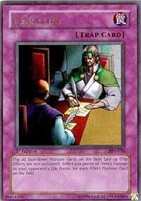 Ceasefire trading card from Pharaoh's Servant Ceasefire - Pharaoh's Servant YuGiOh trading card