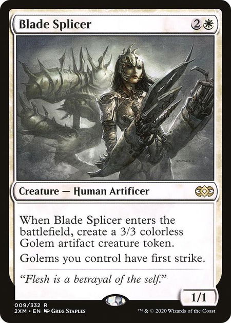 Blade Splicer - Double Masters Magic: The Gathering trading card