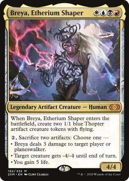 Breya, Etherium Shaper - Double Masters Magic: The Gathering trading card