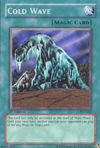 Cold Wave trading card from Pharaoh's Servant Cold Wave - Pharaoh's Servant YuGiOh trading card