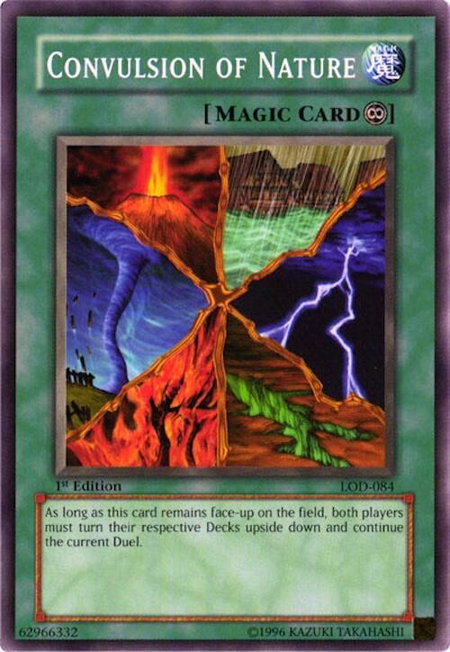 Convulsion of Nature - Legacy of Darkness YuGiOh trading card
