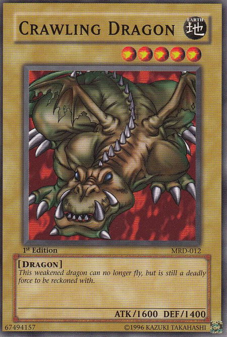 Crawling Dragon - Metal Raiders YuGiOh trading card
