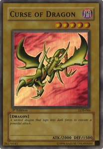 Curse of Dragon - The Legend of Blue Eyes White Dragon (LOB) #LOB-066 - Super Rare YuGiOh Trading Card