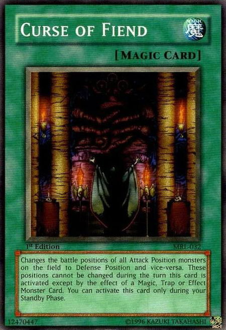 Curse of Fiend - Magic Ruler YuGiOh trading card