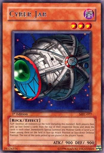 Cyber Jar trading card from Magic Ruler Cyber Jar - Magic Ruler YuGiOh trading card