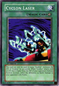 Cyclon Laser - Labyrinth of Nightmare (LON) #LON-095 - Common / Short Print YuGiOh Trading Card