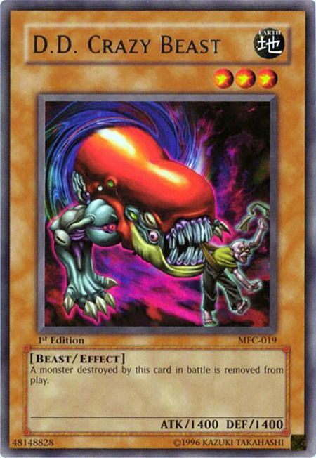 D.D. Crazy Beast - Magician's Force YuGiOh trading card