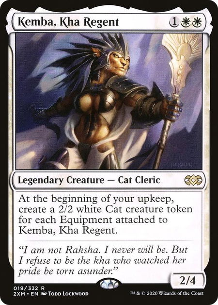 Kemba, Kha Regent trading card from Double Masters Kemba, Kha Regent - Double Masters Magic: The Gathering trading card