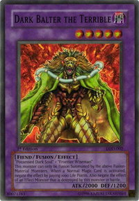Dark Balter the Terrible - Legacy of Darkness (LOD) #LOD-002 - Super Rare YuGiOh Trading Card