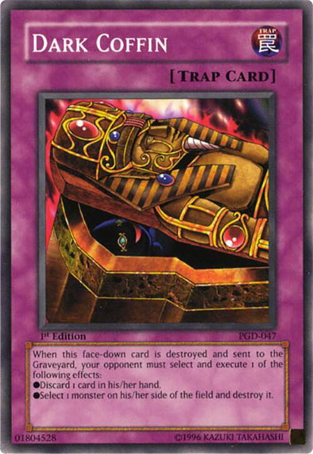 Dark Coffin - Pharaonic Guardian YuGiOh trading card